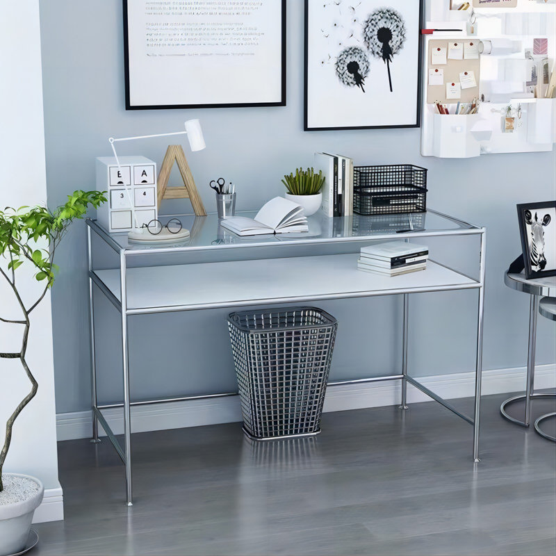 Sohil Glass Top Writing Desk